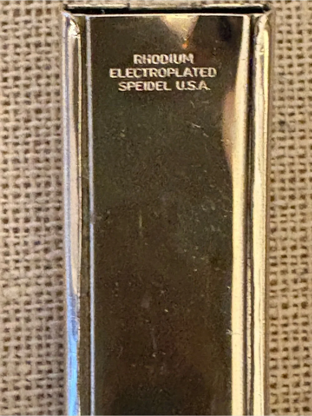Men's Vintage Speidel Silver-Tone ID Bracelet.